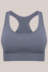 Maya Racerback Sports Bra - Grey-Araa Active